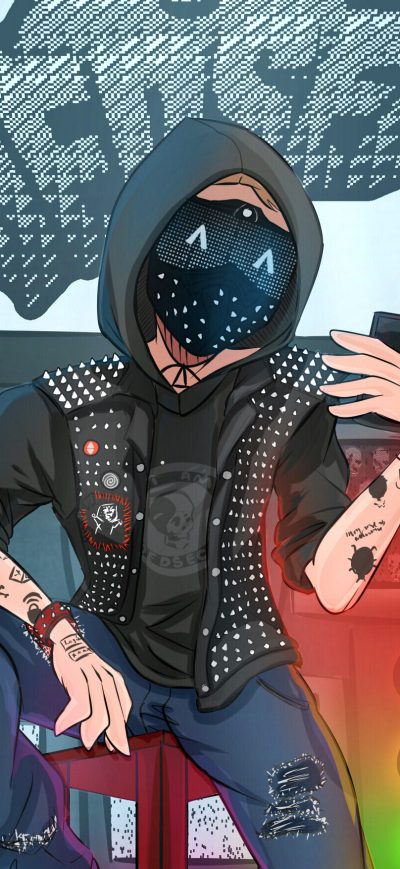 Fond d'écran iPhone Watch Dogs 2 Game Cartoonic Artwork