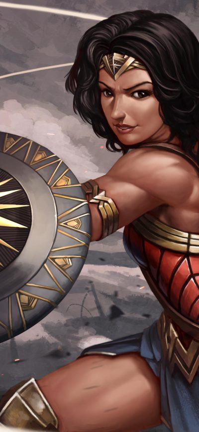 Fond d'écran iPhone Wonder Woman Warrior Arts 2019
