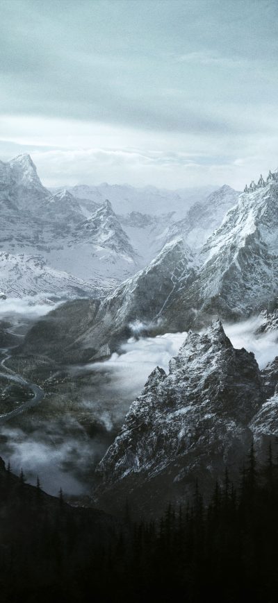 Fond d'écran iPhone The Elder Scrolls V Skyrim Vista
