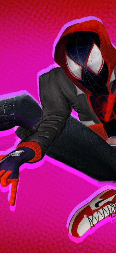 Fond d'écran iPhone Spider Verse Spiderman Art