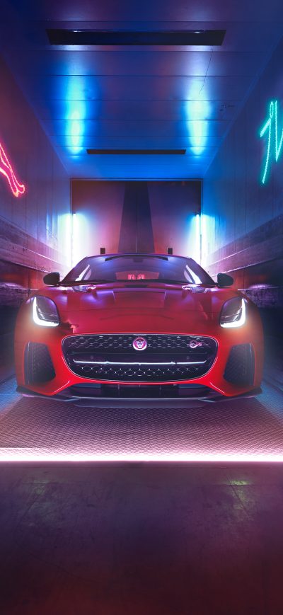 Fond d'écran iPhone Jaguar F Type 2018 Front View 4k