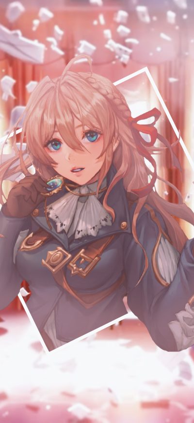 Fond d'écran iPhone 4k Violet Evergarden Anime