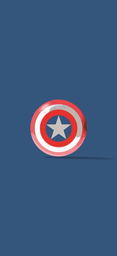Fond d'écran iPhone Captain America Shield Minimalism