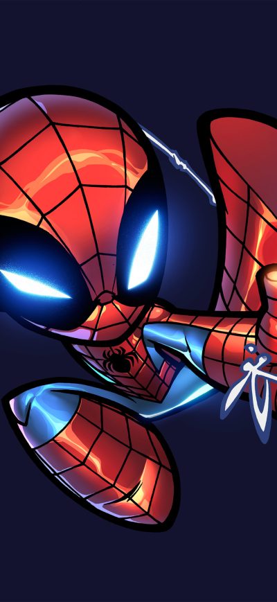 Fond d'écran iPhone Chibi Spiderman Artwork