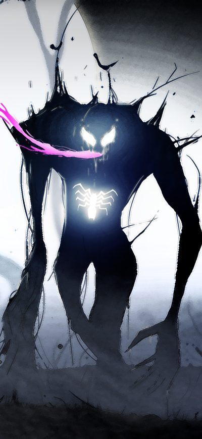 Fond d'écran iPhone Venom Neon Art