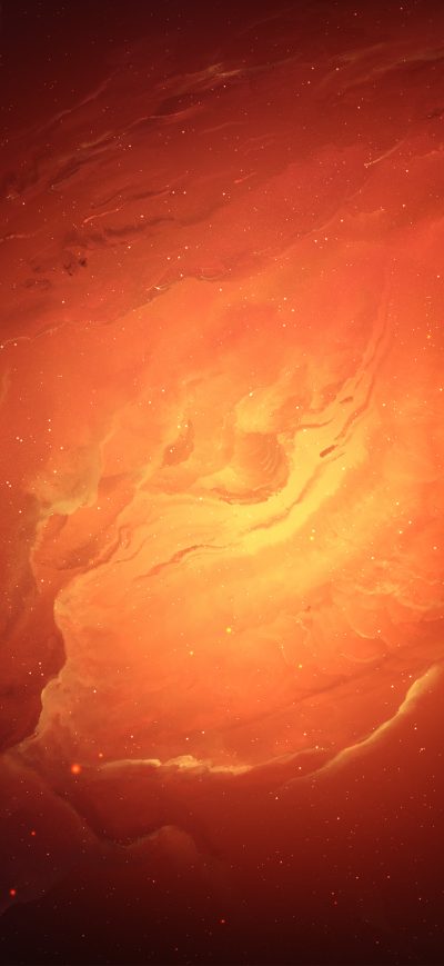 Fond d'écran iPhone Scifi Nebula Orange Space 5k