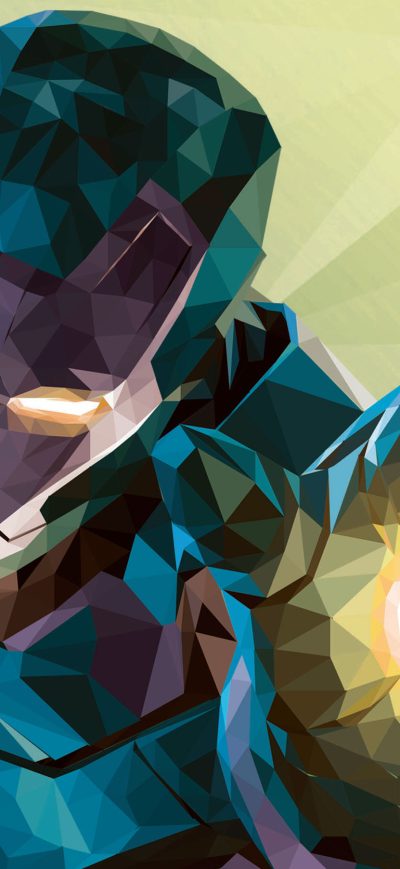 Fond d'écran iPhone Low Poly Iron Man Graphic Design 4k 2018