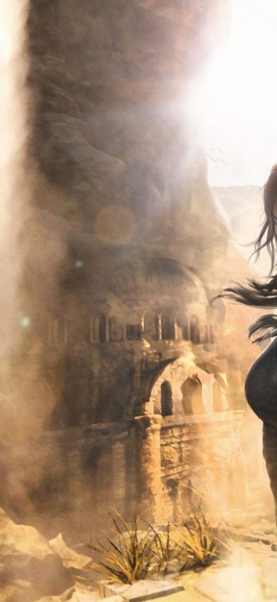 Fond d'écran iPhone Lara Croft 4k