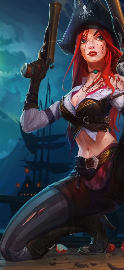 Fond d'écran iPhone Miss Fortune League Of Legends 8k