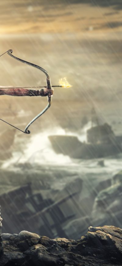 Fond d'écran iPhone Lara Croft Tomb Raider 4k