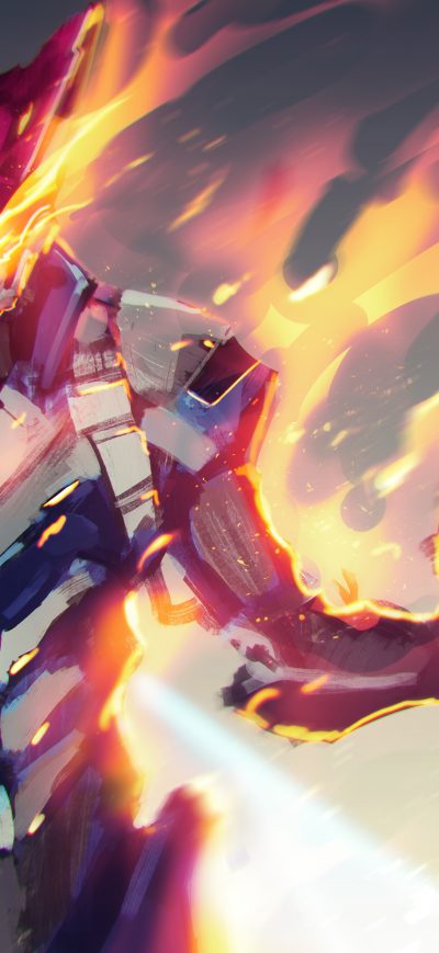 Fond d'écran iPhone My Hero Academia Mecha 5k