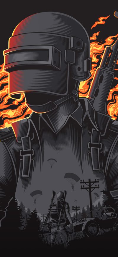 Fond d'écran iPhone Pubg Illustration 4k