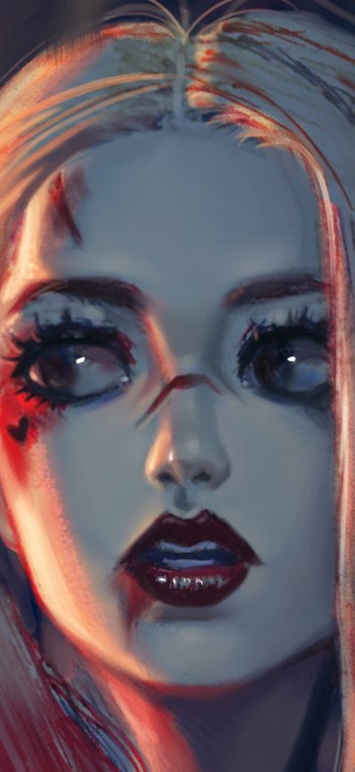 Fond d'écran iPhone Harley Quinn Sketch Artwork