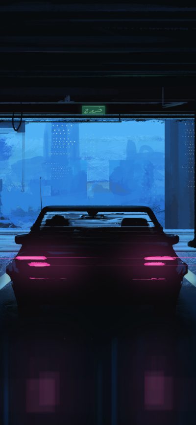 Fond d'écran iPhone Evening Ride Car Painting