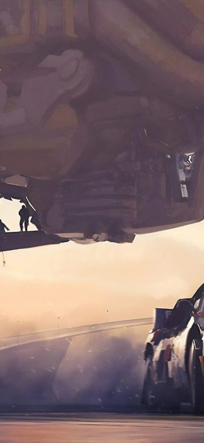 Fond d'écran iPhone Getting Out Science Fiction Car 4k