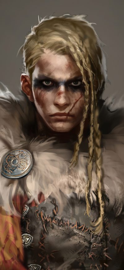 Fond d'écran iPhone Assassins Creed Valhalla Eivor Main Outfit 4k