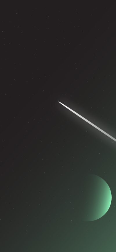 Fond d'écran Space Art Minimalist sur iPhone
