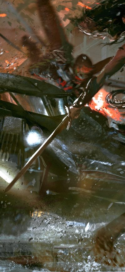 Fond d'écran iPhone Justice League Flash Wonder Woman Aquaman Artwork