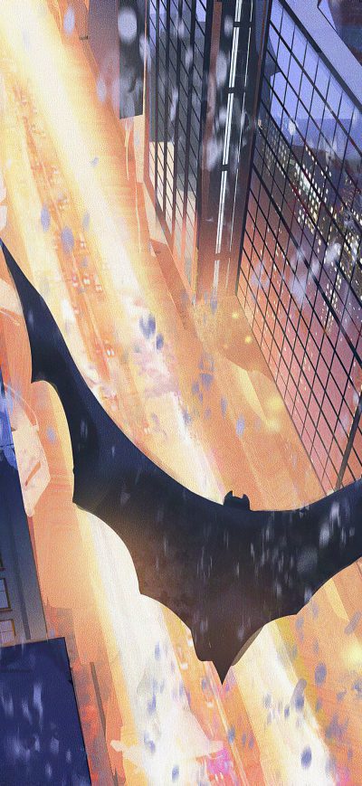 Fond d'écran iPhone Batman Cape Flying Artwork