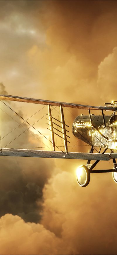 Fond d'écran iPhone Battlefield 1 Soldier Plane 2019 8k