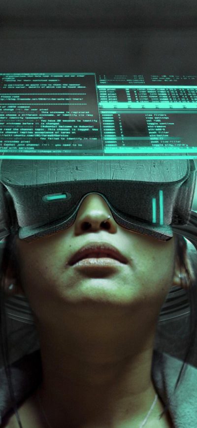 Fond d'écran iPhone Cyberpunk Vr Girl Scifi