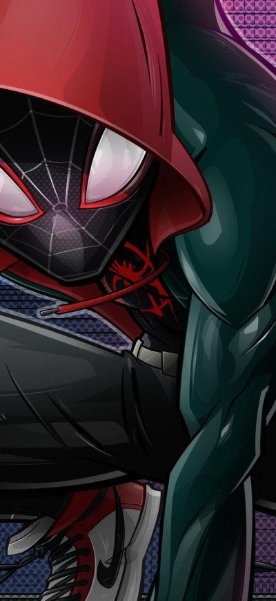 Fond d'écran iPhone Fan Art Spider Verse