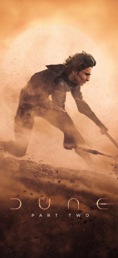 Fond d'écran iPhone 2023 Dune Part Two Timothee Chalamet As Paul Atreides