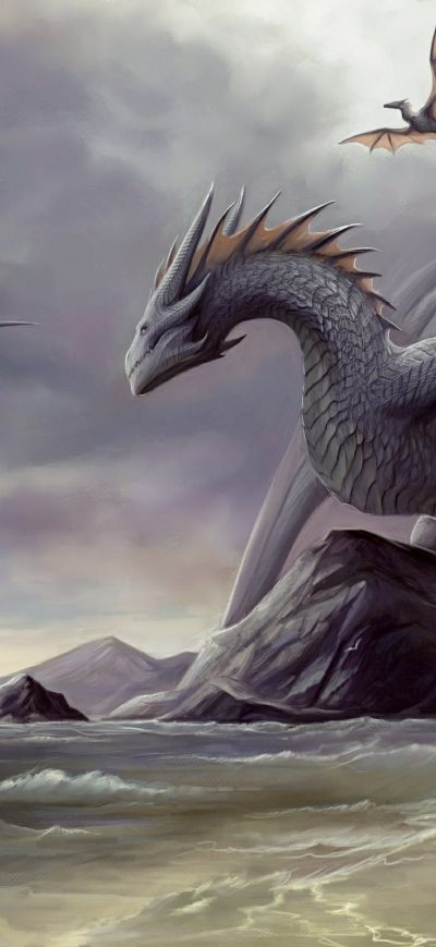 Fond d'écran iPhone Dragon Digital Art Fantasy