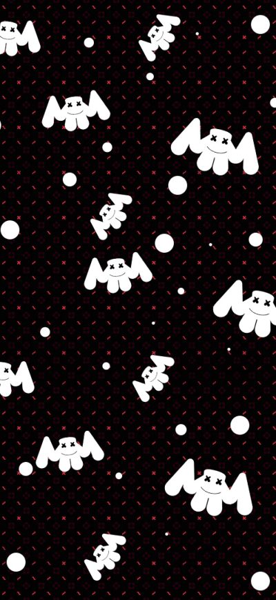 Fond d'écran iPhone Marshmello Pattern Background