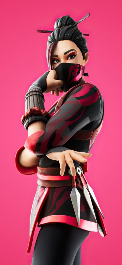 Fond d'écran iPhone Fortnite Red Jade Outfit 4k