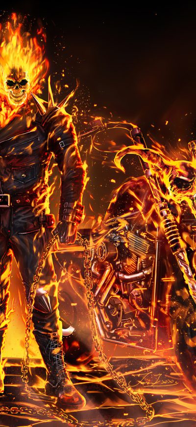 Fond d'écran iPhone Ghost Rider 2020 Art