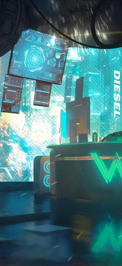 Fond d'écran iPhone Netrunner Hacker 4k