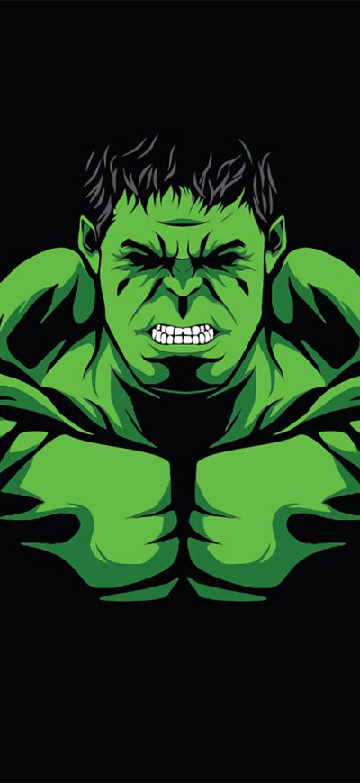 Fond d'écran iPhone Hulk Minimal Design