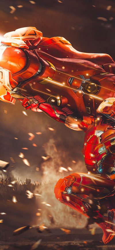 Fond d'écran iPhone Iron Man Proton Cannon 4k