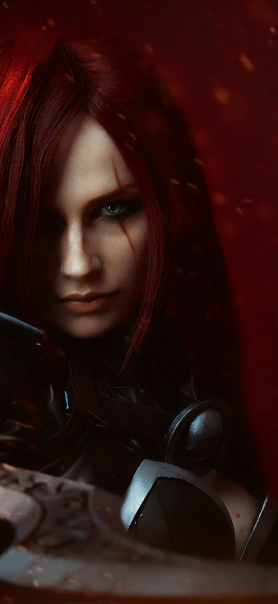 Fond d'écran iPhone Katarina Lol Cosplay