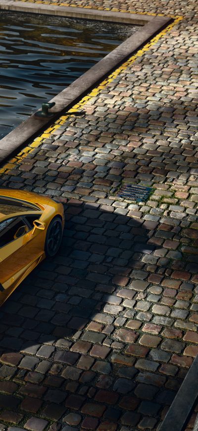 Fond d'écran Lambo Aventador 4k sur iPhone