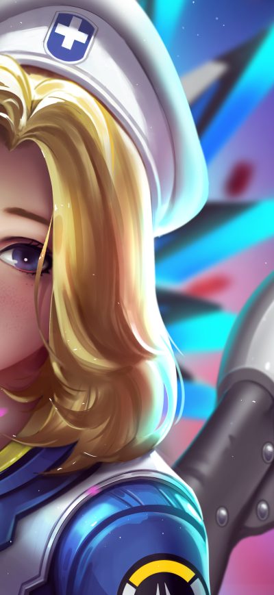 Fond d'écran iPhone Mercy Overwatch High Resolution 5k