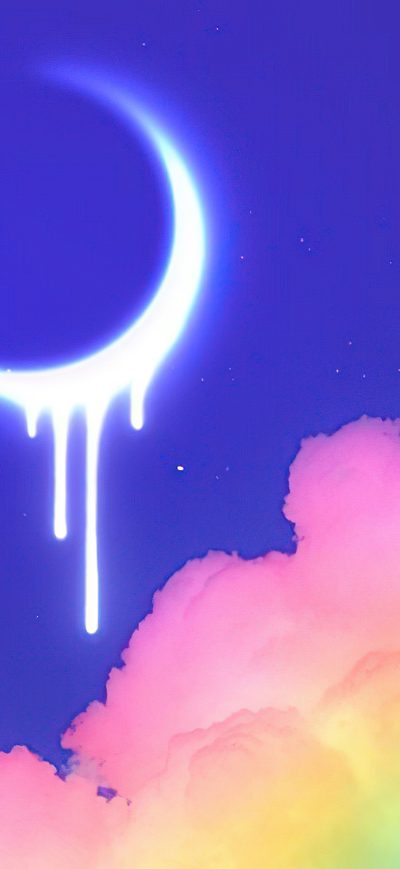 Fond d'écran iPhone Melting Moon 4k