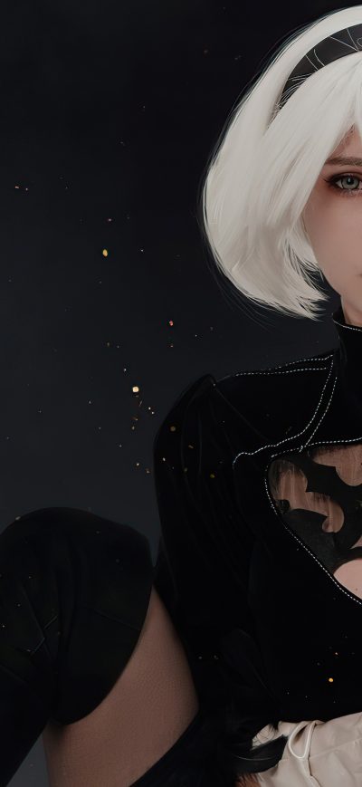 Fond d'écran iPhone Yorha 2b Cosplay