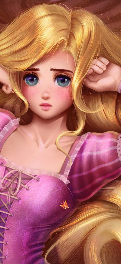 Fond d'écran iPhone Rapunzel Disney Princess 4k