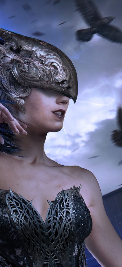 Fond d'écran iPhone Raven Queen 4k