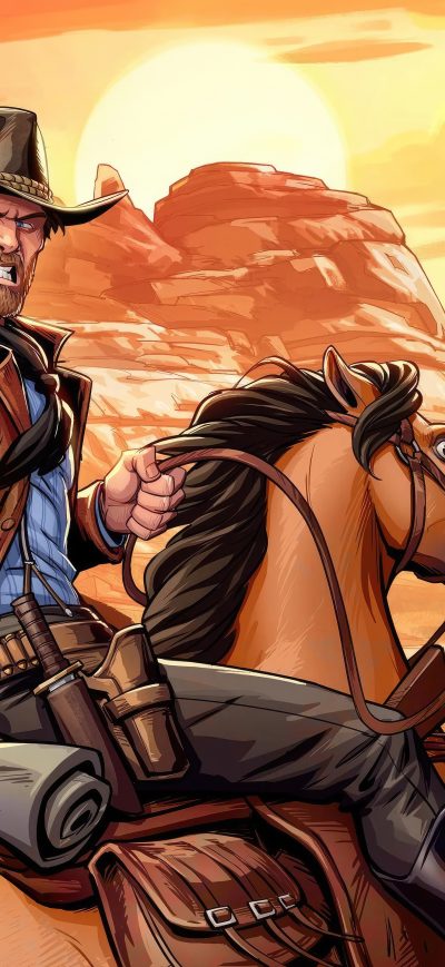 Fond d'écran iPhone Red Dead Redemption 2023 4k
