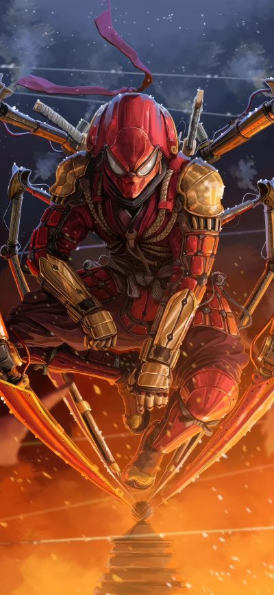 Fond d'écran iPhone Sengoku Iron Spider 5k