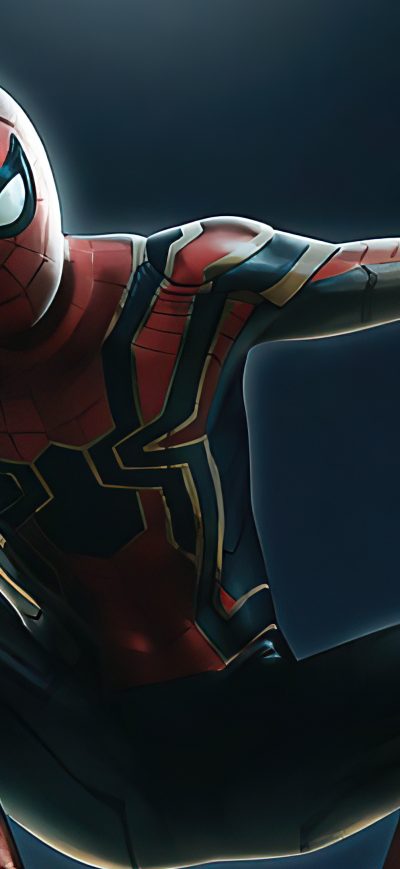 Fond d'écran iPhone Spiderman Iron Suit 4k
