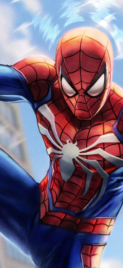 Fond d'écran iPhone Spiderman Paint Art