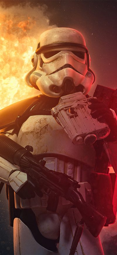 Fond d'écran iPhone Stormtrooper Explosion 4k