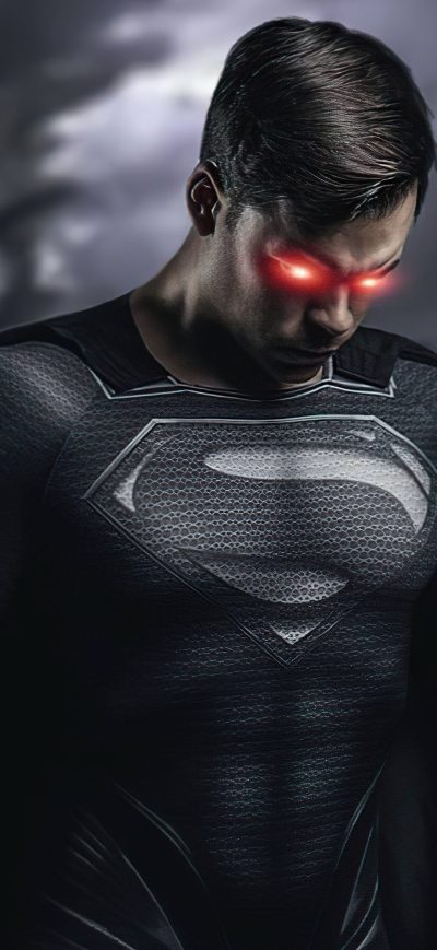 Fond d'écran iPhone Superman Black Suit Cosplay 4k