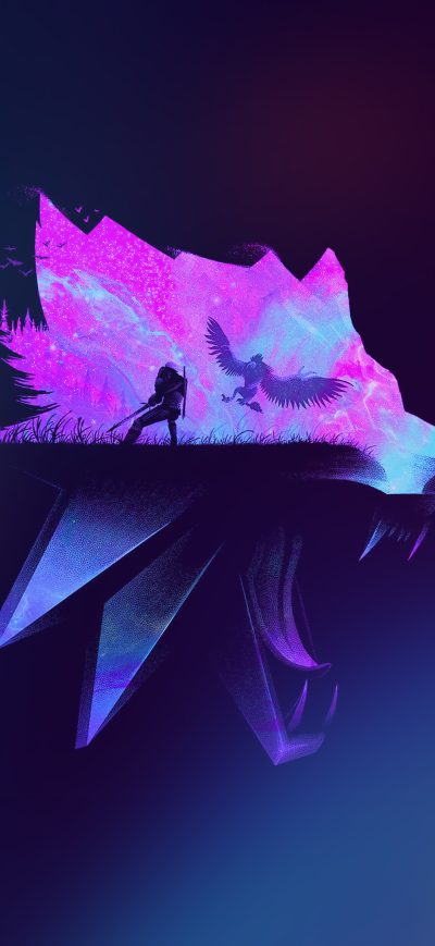 Fond d'écran iPhone The Witcher Minimalist