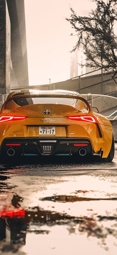 Fond d'écran iPhone Toyota Supra Modified 4k