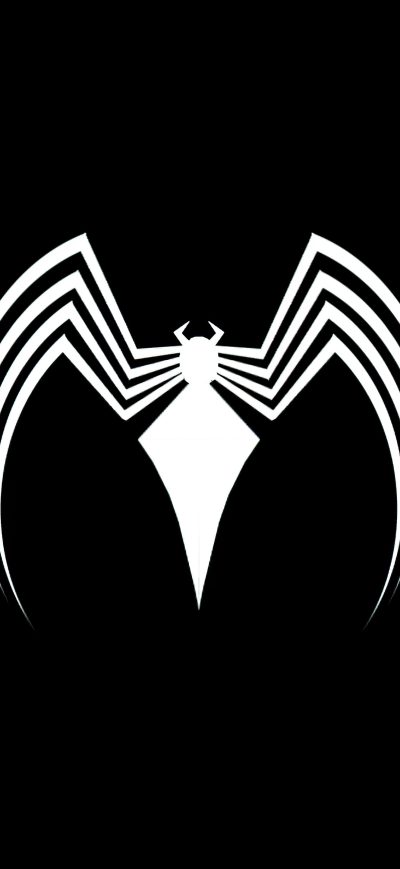 Fond d'écran iPhone Venom Logo Dark 4k